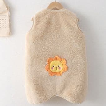 スリーパー アップリケ付きフリーススリーパー